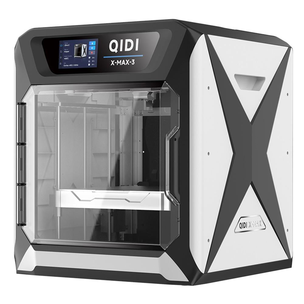 QIDI TECH X-Max 3 3D Printer, Auto Levelling, 600mm/s Printing Speed, Flexible HF Board, Chamber Circulation Fan, Filament Detection, Dryer Box, 325*325*315mm