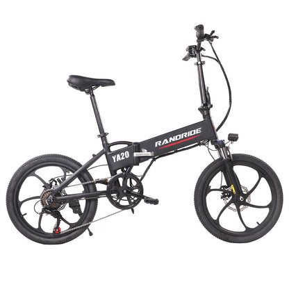 RANDRIDE YA20 Electric Bike 500W Motor 40km/h Max Speed 48V 12.8Ah Battery 80-90 Max Range 20*1.95&#39;&#39; CST Tires 120kg Load Shimano 7 Speed