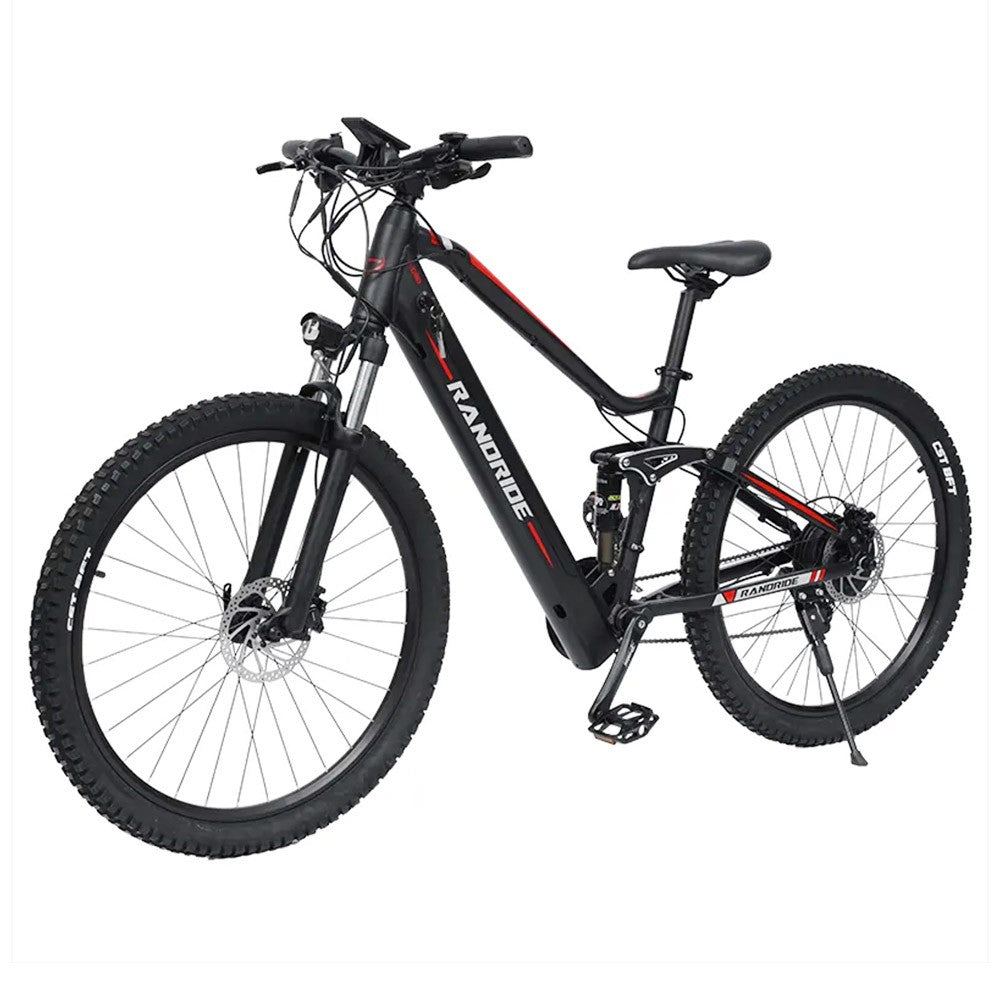RANDRIDE YS90 Electric Bike 1000W Motor 45km/h Max Speed 48V 13.6Ah Battery 60-70km Max Range 27.5*2.4&#39;&#39; Tire 150kg Load SHIMANO Hydraulic Disc Brake MicroNew 27 Gears