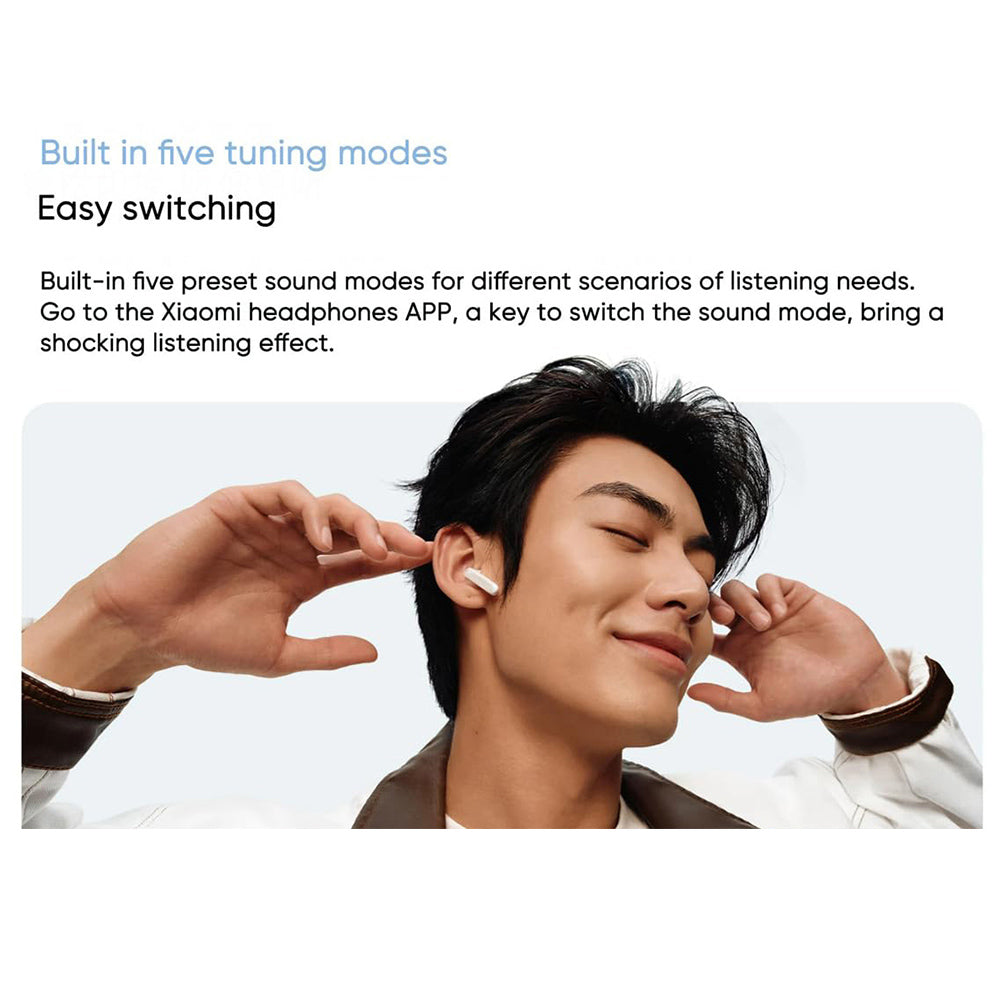 Redmi Buds 6 Active Earbuds, Bluetooth 5.4, Noise Cancellation for Calls, 5 Tuning Modes, Up to 30 Hours Battery Life - Black