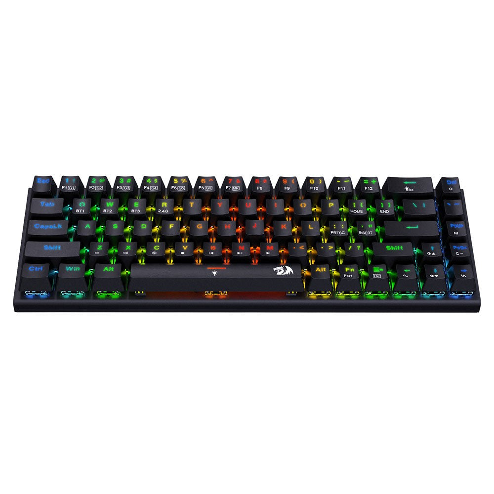 Redragon K633RGB-PRO Ryze Pro 68 Key Bluetooth/2.4Ghz/Wired Tri-Mode Mechanical Keyboard RGB Backlight Red Switch - Black