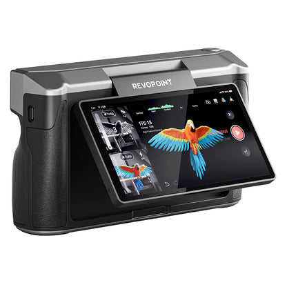 Revopoint MIRACO 3D Scanner with 16GB RAM, 0.02mm High Precision, 15fps Scanning Speed, 8K Color Capture, 180&#176; Rotating Screen, 9-axis IMU, 2K HD Picture, Single-shot &amp; Continuous Mode, Standable Design, for Small to Large Objects