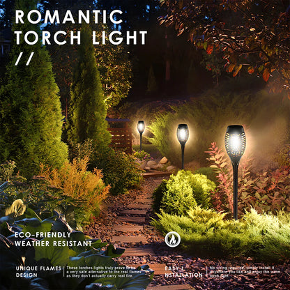 1/2/4/8ks Světla se solárním plamenem 12LED žárovky Blikající Vodotěsná zahradní dekorace Venkovní cesta na trávník Dvůr Patio noční stojací lampy