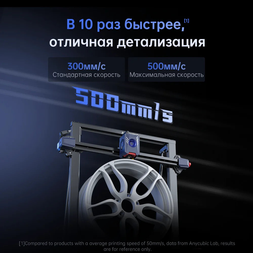 Velkoformátová 3D tiskárna ANYCUBIC Kobra 2 MAX FDM 500 mm/s Maximální rychlost tisku Velikost sestavení s 500 * 420 * 420 mm Smart APP Control