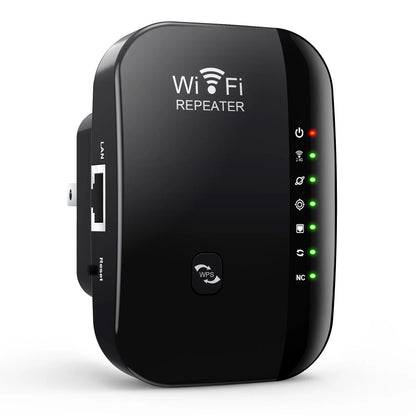 Bezdrátový WiFi opakovač 300Mbps WiFi Extender zesilovač Booster Router 802.11N WPS s dlouhým dosahem 7 stavového světla WiFi opakovač pro PC