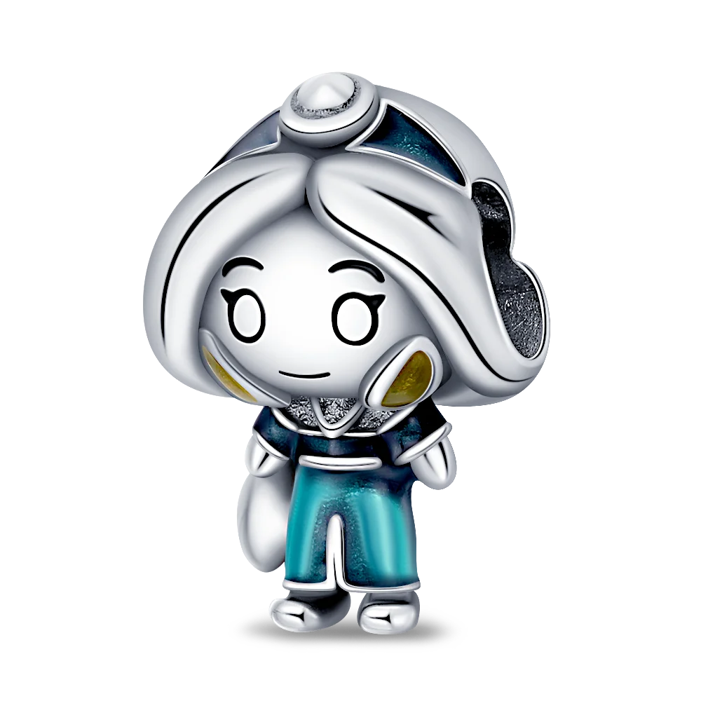 Nové 925 Sterling Silver Módní Dámské korálky s přívěskem Wolf Head Dumbo Vhodné pro náramek Pandora Náhrdelník DIY jemné šperky