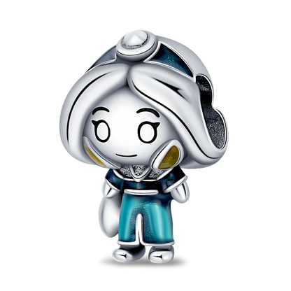 Nové 925 Sterling Silver Módní Dámské korálky s přívěskem Wolf Head Dumbo Vhodné pro náramek Pandora Náhrdelník DIY jemné šperky