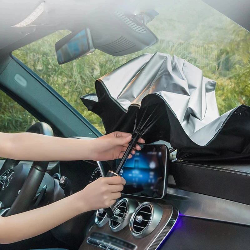 Sluneční clona do auta Deštník Přední okno do auta Sluneční clona Letní sluneční clona Interiér auta Ochrana čelního skla Skládací příslušenství