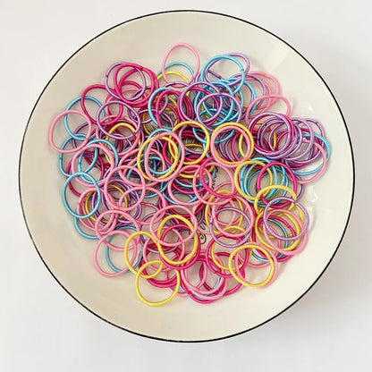 Kombinovaná sada dětské spony do vlasů s gumičkou, kroužek do vlásků pro miminko, vlasový doplněk se sponou na dívčí okraje, provázek do vlasů Baby Princess.