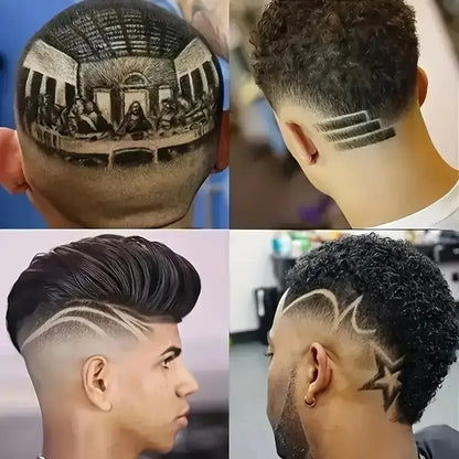 Elektrický zastřihovač vlasů Profesionální USB bezdrátový zastřihovač Profesionální zastřihovač vousů Sada pro úpravu vlasů Stroj na stříhání vlasů