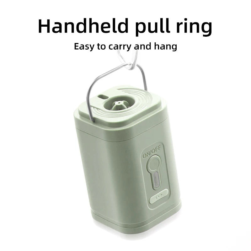 Elektrická vzduchová pumpa 3 v 1 se světly Mini bezdrátový vzduchový kompresor USB nabíjecí nafukovací/deflovací pumpy pro venkovní kempování