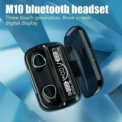 Sluchátka Bluetooth M10 Handfree s LED displejem Sluchátka Bluetooth HiFi Stereo hudba Bezdrátová sluchátka Vodotěsná herní sluchátka