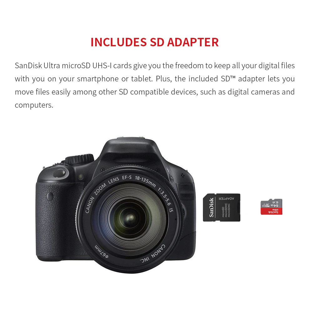 Paměťová karta SanDisk Ultra A1 Micro SD V10 C10 U1 32GB 64G 128G 256G 512G 1TB TF Flash karta pro telefon s fotoaparátem Nintendo Switch