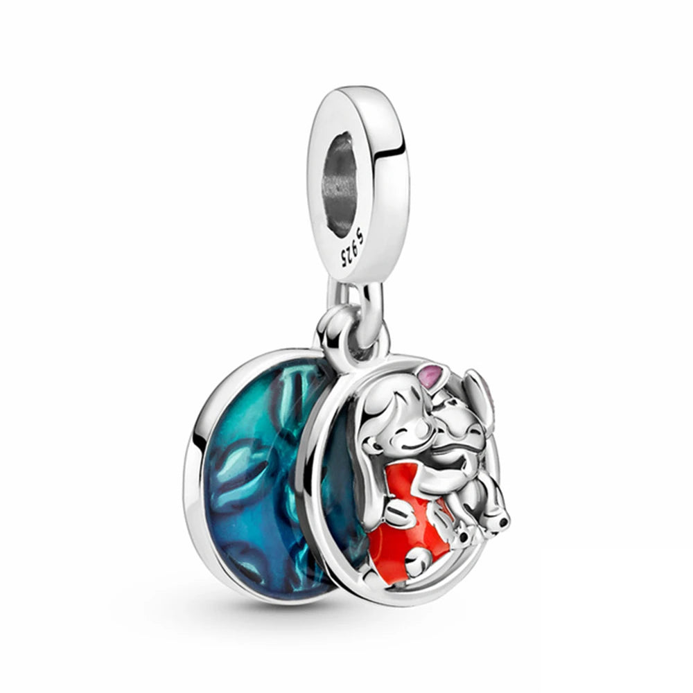 Disney Stitch Marvel Rescuer Korálky Star Charms Wars pro originální Pandora 925 mincovní stříbro náramek náhrdelník pro ženy šperky