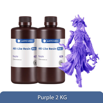 Nové 2 kusy/šarže ANYCUBIC ABS Like+ UV vytvrzování 405nm Standardní fotopolymerová pryskyřice ABS 3D pryskyřice Vysoce přesná pro LCD