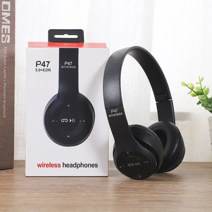 P47 Bezdrátová bluetooth sluchátka s mikrofonem s funkcí potlačení hluku Náhlavní soupravy Stereo zvuk Sluchátka Sportovní herní sluchátka Podporuje PC