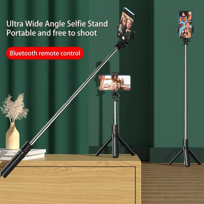 Bluetooth Wireless Selfie Stick Mini stativ Rozšiřitelná dálková spoušť pro monopod pro iPhone Držák telefonu Samsung Xiaomi