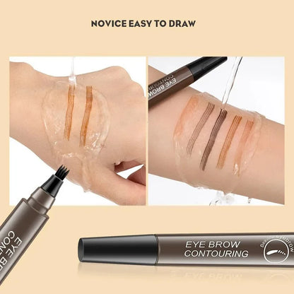 4bodová tužka na obočí Voděodolná tužka na obočí Vodotěsná tužka na obočí Přírodní make-up Dlouhotrvající make-up Módní tužka na obočí