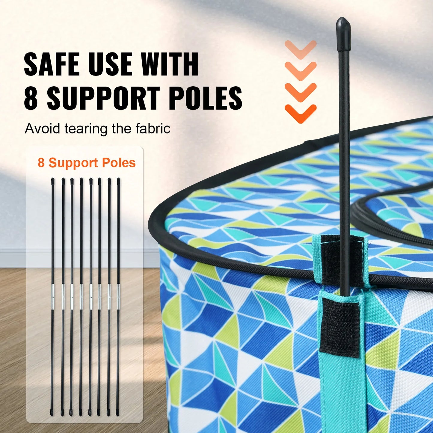 Přenosná skládací ohrádka VEVOR pro domácí mazlíčky Stan Přepravka Chovatelská bouda Vodotěsný přístřešek pro štěňata pro klece pro psy a kočky Vnitřní Venkovní Cestování Kempování