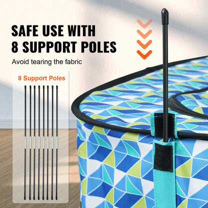 Přenosná skládací ohrádka VEVOR pro domácí mazlíčky Stan Přepravka Chovatelská bouda Vodotěsný přístřešek pro štěňata pro klece pro psy a kočky Vnitřní Venkovní Cestování Kempování