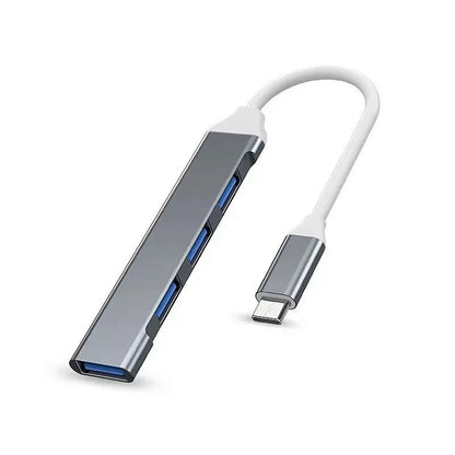 Zvyšte svou produktivitu s tímto rozbočovačem USB C 4 v 1 – kompatibilní s MacBook, Mac Pro, Mac Mini, IMac, Surface Pro, XPS, PC, Fla