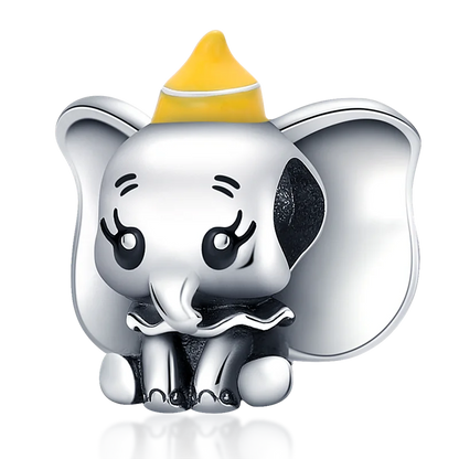 Nové 925 Sterling Silver Módní Dámské korálky s přívěskem Wolf Head Dumbo Vhodné pro náramek Pandora Náhrdelník DIY jemné šperky