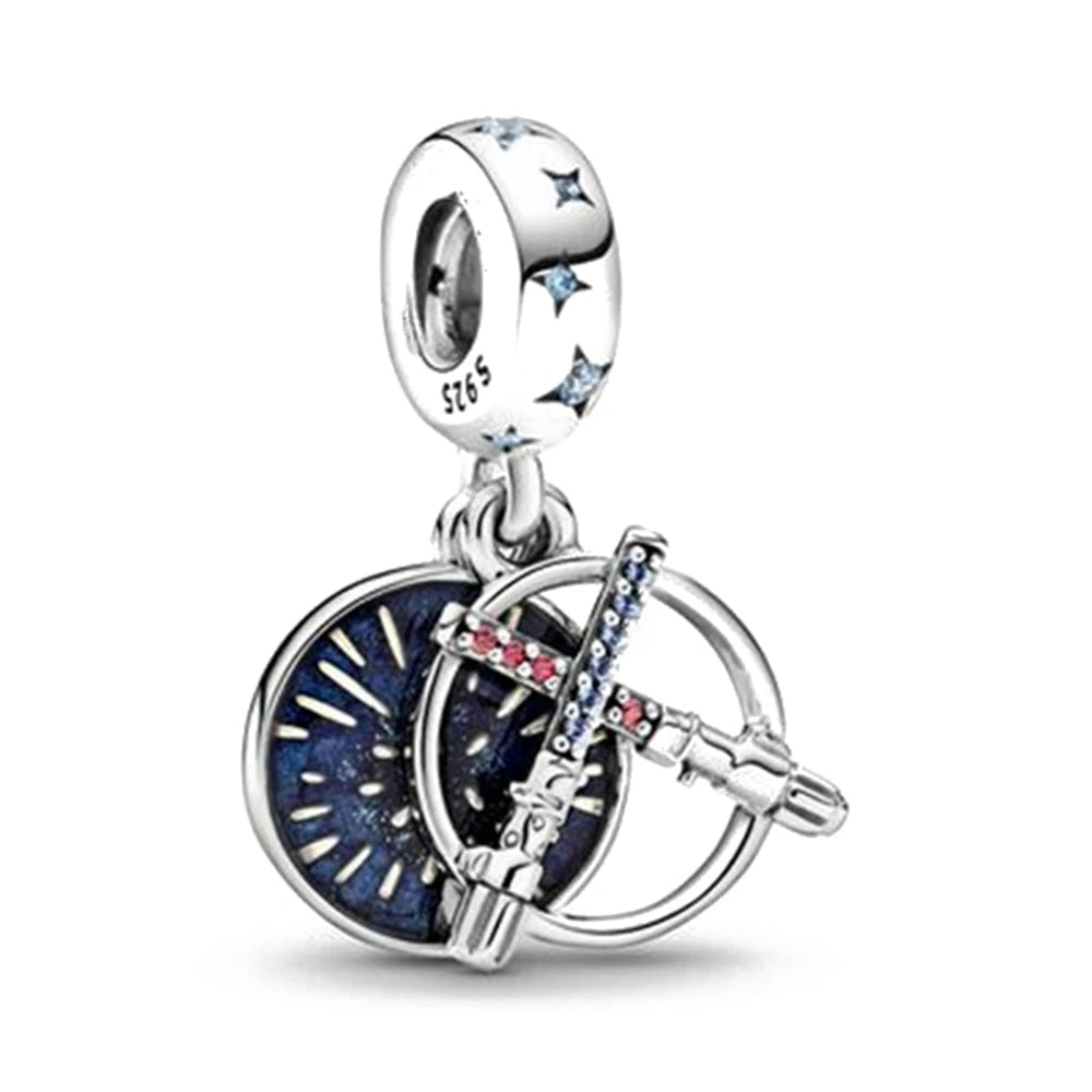 Disney Stitch Marvel Rescuer Korálky Star Charms Wars pro originální Pandora 925 mincovní stříbro náramek náhrdelník pro ženy šperky