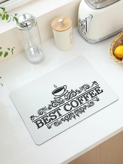 Absorpční podložka pod kávu jednobarevná prostírání kuchyňské příbory podložka na sušení láhve prostírání pro příbory podlaha koberec Odtokový polštářek na šálek a misku