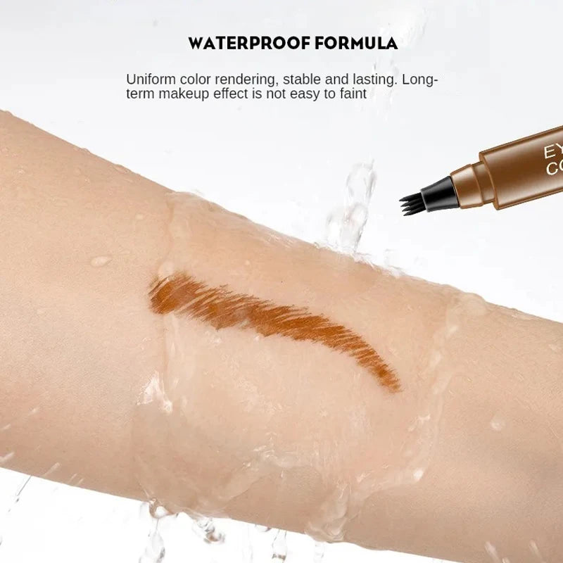 4bodová tužka na obočí Voděodolná tužka na obočí Vodotěsná tužka na obočí Přírodní make-up Dlouhotrvající make-up Módní tužka na obočí