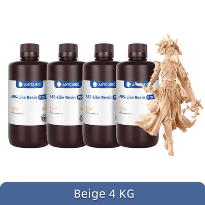 Nové 2 kusy/šarže ANYCUBIC ABS Like+ UV vytvrzování 405nm Standardní fotopolymerová pryskyřice ABS 3D pryskyřice Vysoce přesná pro LCD