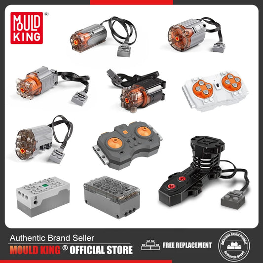 Sada motoru a baterie MOLD KING Technický vůz 4.0 6.0 Rychlé nabíjení Napájený modul Stavební bloky Cihly