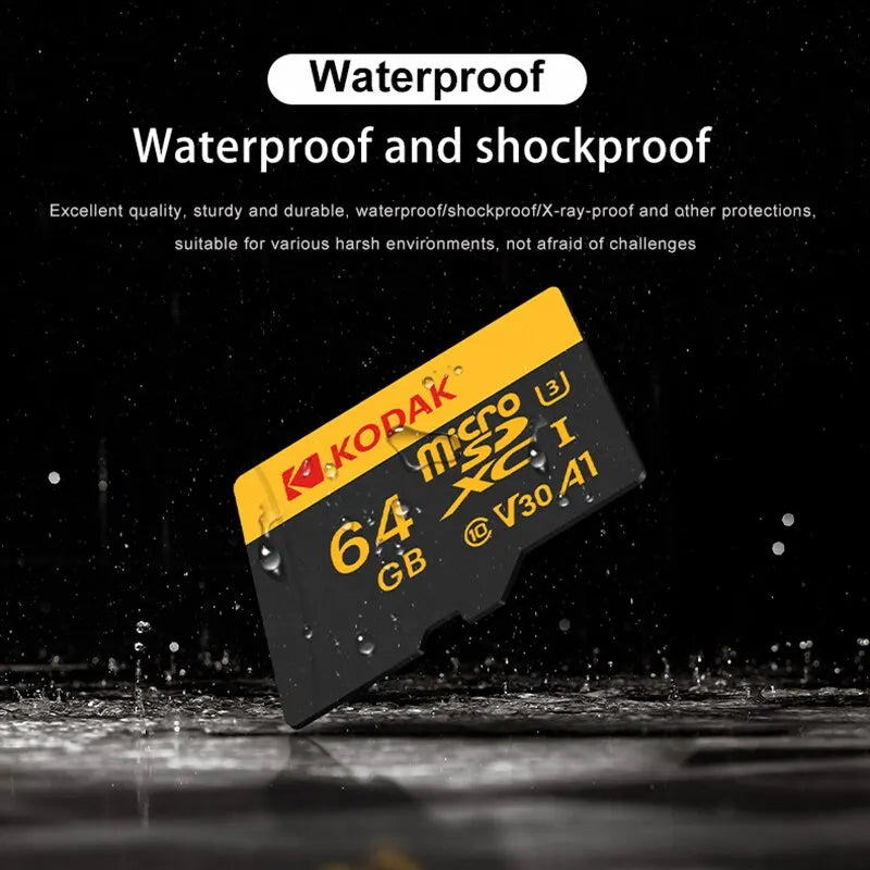 Paměťová karta KODAK Micro SD 512 GB 256 GB AŽ 90 MB/s Class10 U3 32 GB 64 GB 128 GB TF karta 4K HD Pro USB čtečku karet Adaptér Microsd
