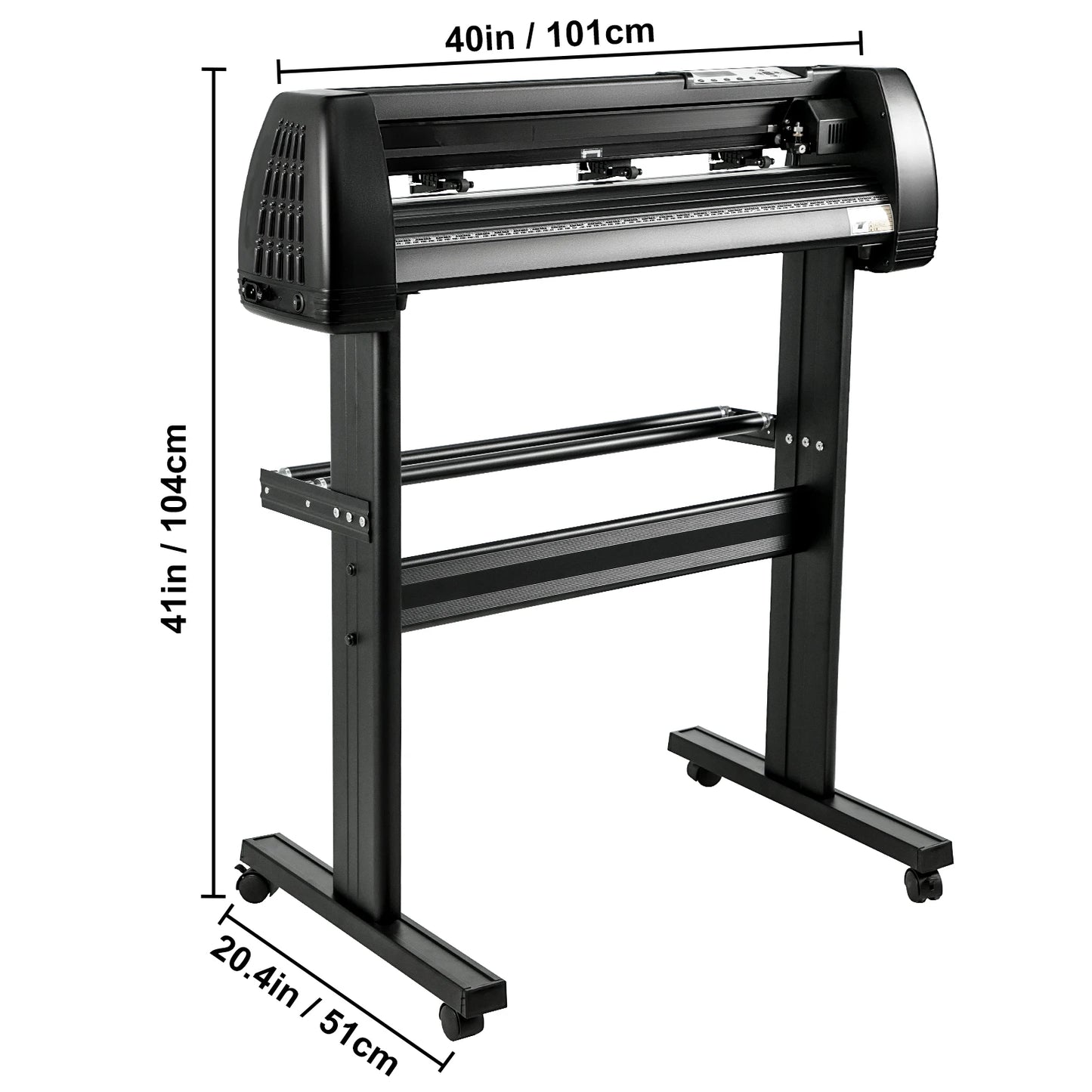 VEVOR 28-34palcový vinylový řezací stroj s podlahovým stojanem Startovací sady plotru pro řezání vinylových nápisů Software Nastavitelná rychlost síly