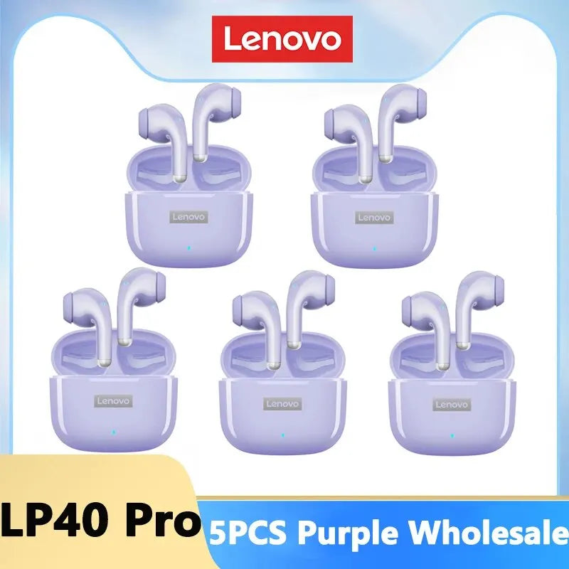 Sluchátka Lenovo LP40 Pro Bluetooth 5.3 Bezdrátová sportovní sluchátka Vodotěsná sluchátka s mikrofonem a dotykovým ovládáním TWS Headset