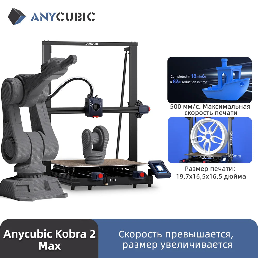 3D tiskárna řady ANYCUBIC Speed ​​FDM 3D tiskárna Kobra 2 Neo Neo 3D velkoformátová automatická nivelační tiskárna FDM 3D tiskárny Kobra 2 Pro Max Plus