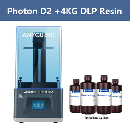 3D tiskárna ANYCUBIC Photon D2 DLP Dvojité algoritmy 3D tisk s ultra vysokým rozlišením Životnost používání 20 000 hodin 5,9 palce