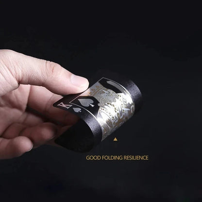 Barva Černá zlatá Hrací karetní hra Karetní skupina Vodotěsný pokerový oblek Balíček Magic Dmagic Desková hra Dárková kolekce