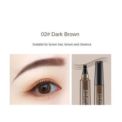 4bodová tužka na obočí Voděodolná tužka na obočí Vodotěsná tužka na obočí Přírodní make-up Dlouhotrvající make-up Módní tužka na obočí