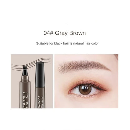 4bodová tužka na obočí Voděodolná tužka na obočí Vodotěsná tužka na obočí Přírodní make-up Dlouhotrvající make-up Módní tužka na obočí