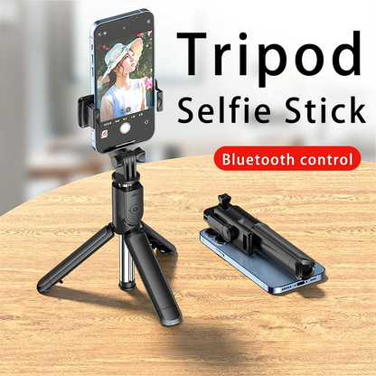 Bluetooth Wireless Selfie Stick Mini stativ Rozšiřitelná dálková spoušť pro monopod pro iPhone Držák telefonu Samsung Xiaomi