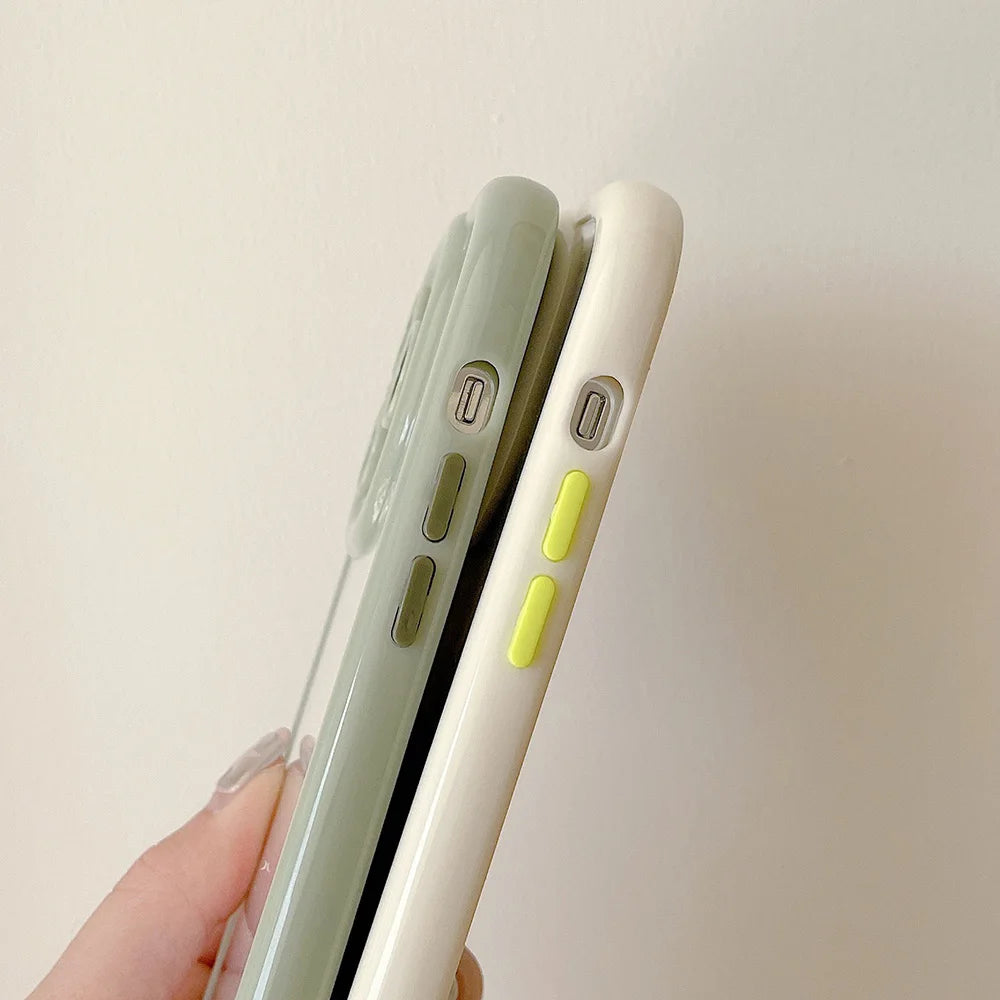 Pouzdro na telefon Candy Color pro iPhone 14 11 12 13 Pro Max X XR XS 7 8 SE Čirý nárazuvzdorný silikonový průhledný zadní kryt