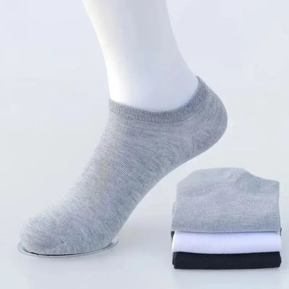 8/10 párů pánských lodních ponožek pro obchodní sporty, absorbce potu, zralé léto, podzim, jednobarevné, bez žmolků, univerzální