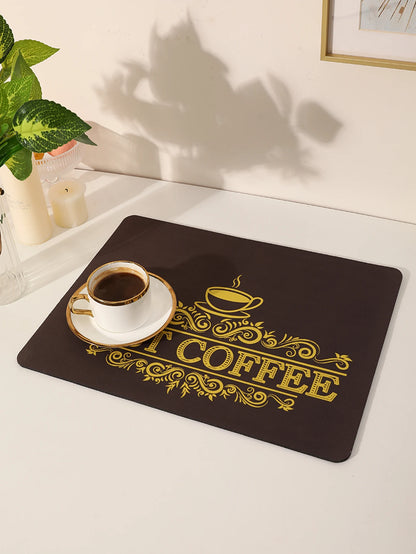 Absorpční podložka pod kávu jednobarevná prostírání kuchyňské příbory podložka na sušení láhve prostírání pro příbory podlaha koberec Odtokový polštářek na šálek a misku