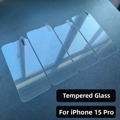 4PCS Tempered Glass pro iPhone 15 Pro Max 15Pro 14 11 XR Fall Prevention Full Cover Screen Protector pro iPhone 15ProMax