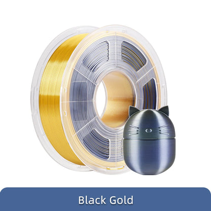 ANYCUBIC Silk PLA dvoubarevný tříbarevný 1,75 mm PLA vlákno 1 kg pro FDM 3D tiskárnu Shine Bright Vícebarevný 3D tiskový materiál