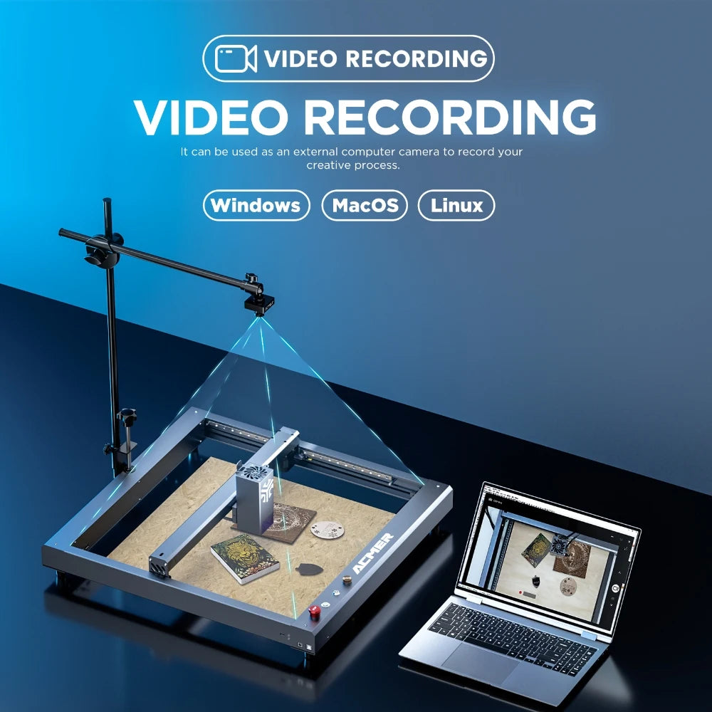 Kamera ACMER A500 Lightbrun pro ACMER XTOOL SCULPFUN Atomstack Ortur IKIER CREALITY TWO TREES COMGROW Laserové gravírování