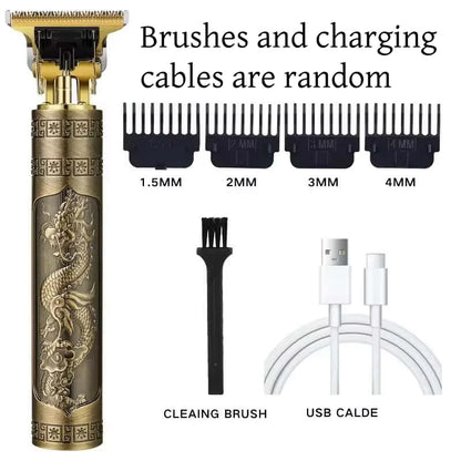 Elektrický zastřihovač vlasů Profesionální USB bezdrátový zastřihovač Profesionální zastřihovač vousů Sada pro úpravu vlasů Stroj na stříhání vlasů