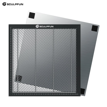 SCULPFUN S9 laserové řezání Voština 400x400mm Pracovní stůl Deska Ocelový panel Platforma pro řezání CO2 diodou laserem