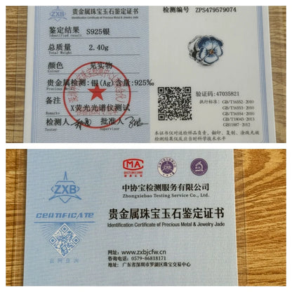 2024 Nový jarní přívěsek s modrým květem ptáček Diy Bead Fit Evropský náramek 925 Sterling Silver Šperky Příslušenství