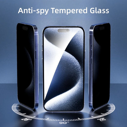 4ks Anti-spy Tempered Glass pro iPhone 15 Pro Max 13Pro Full Cover Screen Protector pro iPhone 16ProMax 13 Anti-peep Glass
